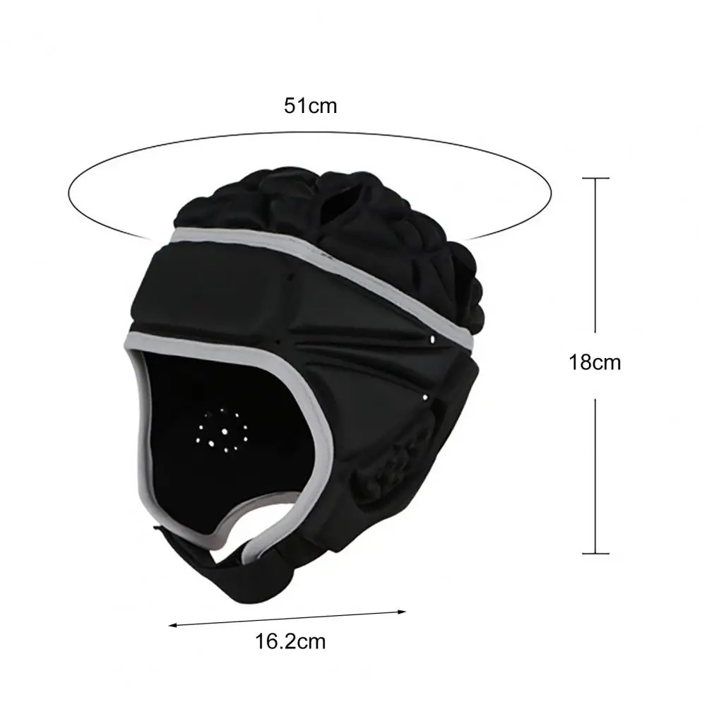 

Защитный головной убор для футбола, модный защитный противоударный удобный губчатый футбольный шлем, амортизирующий шлем для футбола