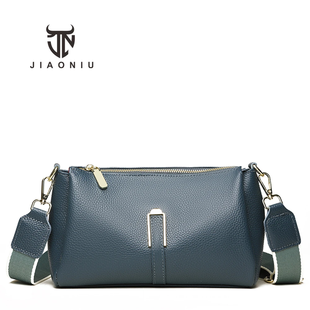 

Cowhide Design Women Messenger Bags Multifunctional High Quality Genuine Leather Ladies Shoulder Bag Solid Color Women Bag Purse