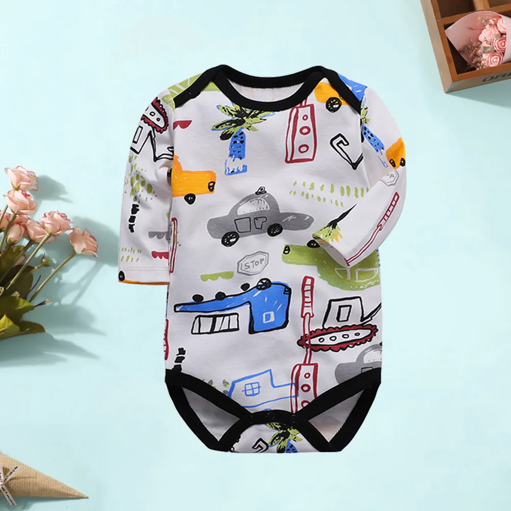 Боди детское хлопковое с длинным рукавом на весну/лето | Детская одежда и обувь