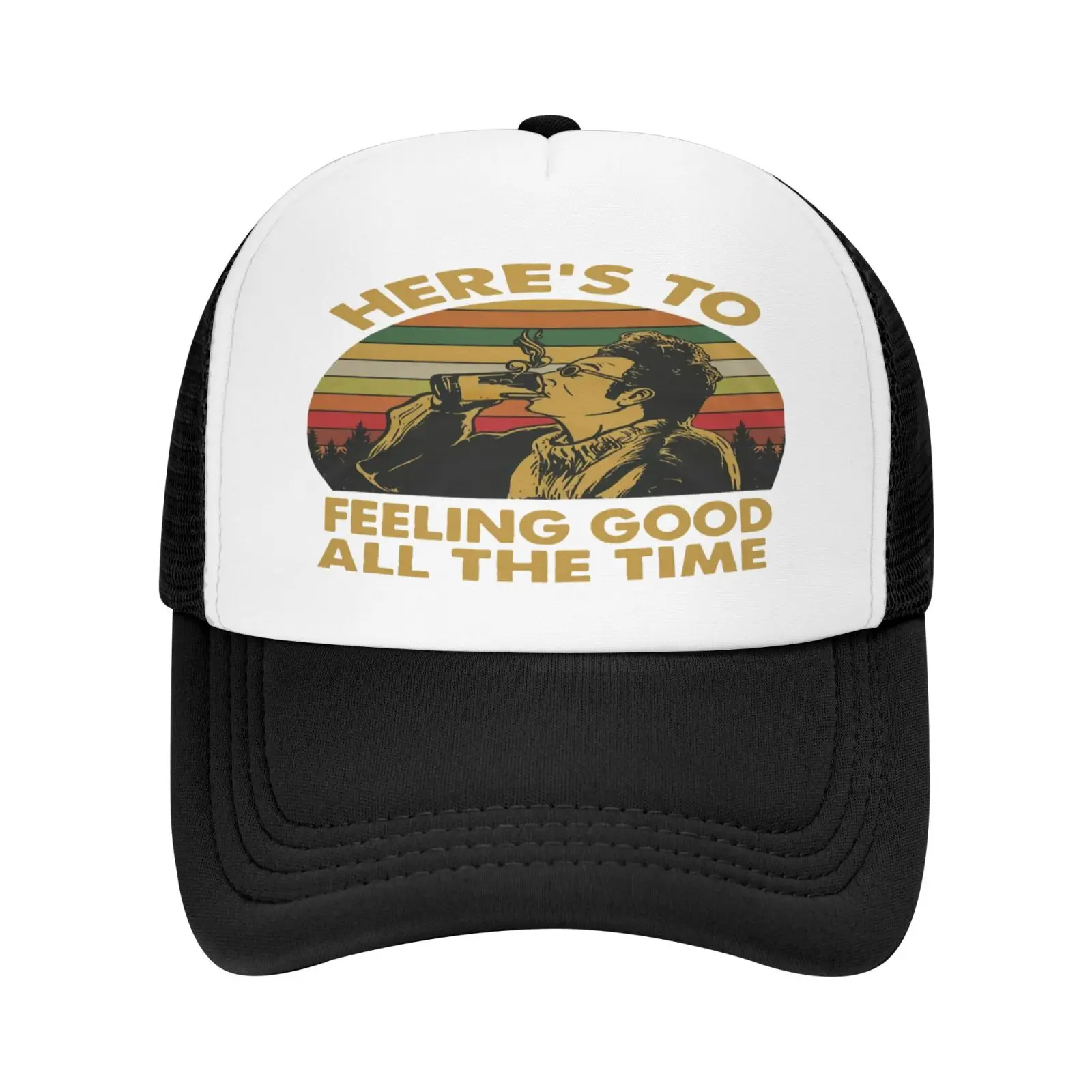 

Кепка для мужчин с надписью «Heres To Feel Good All Time», мужская шапка, мужская шапка, шапки-бини для мужчин, шапки-бини для мужчин, женская мужская шап...