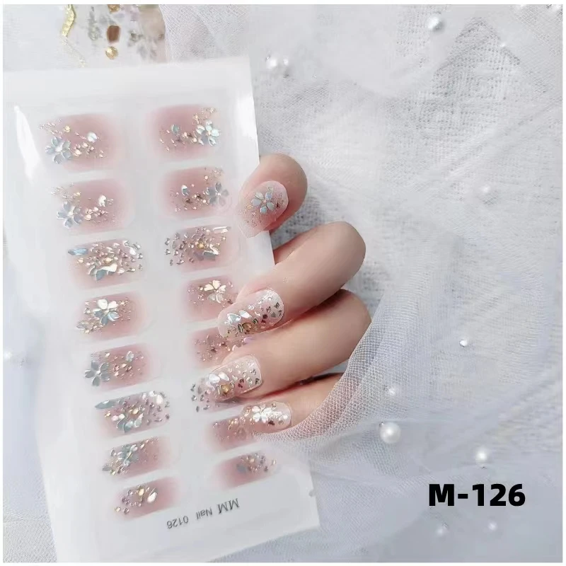 

Stickers For Nails Art Accessoire New Beauty 2023 Decoration Wrap Full Cover 3D Nail Sticker Manicure Products Free Shipping