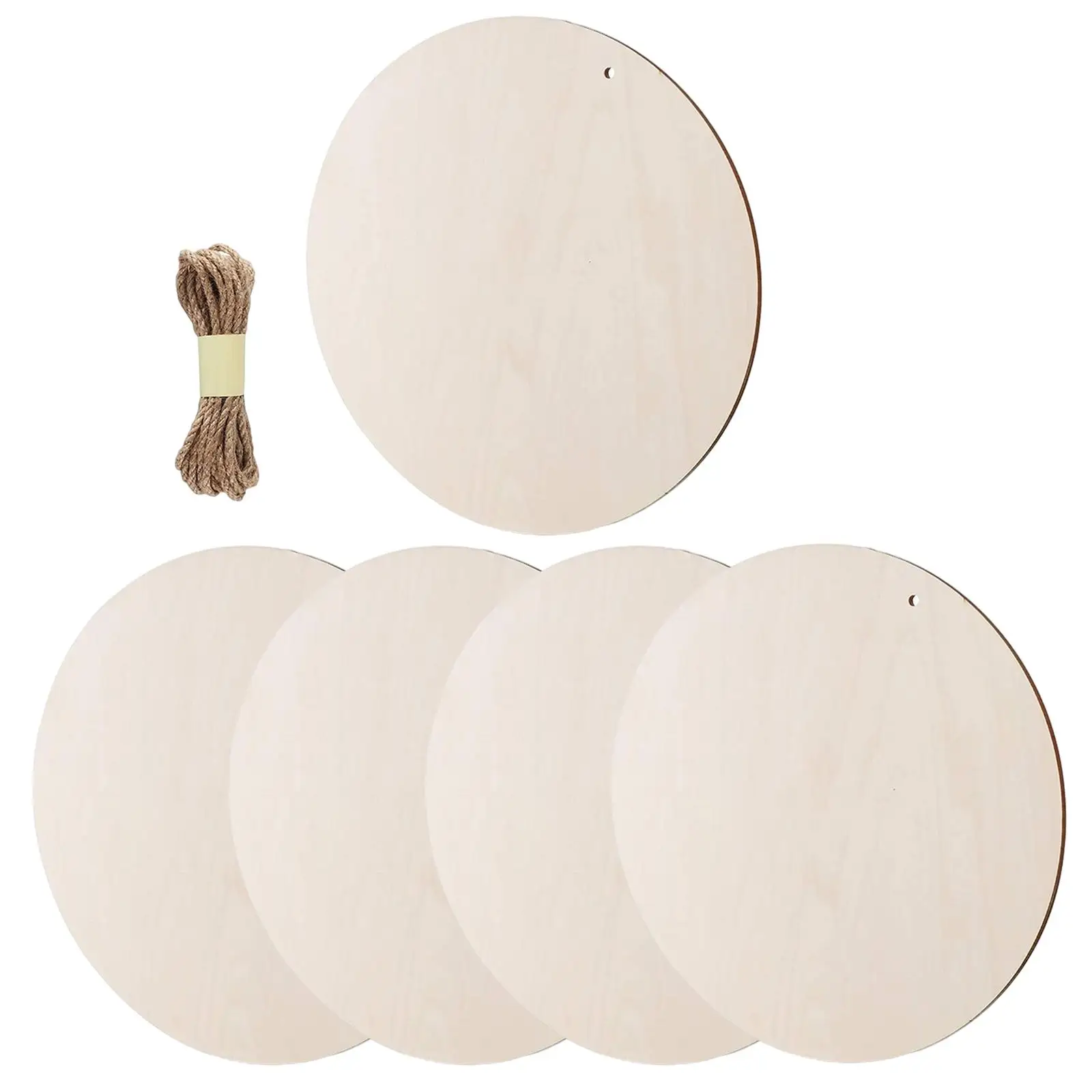 

5Pcs 30cm Unfinished Wooden Pieces Wooden Cutouts for DIY Sign Pyrography