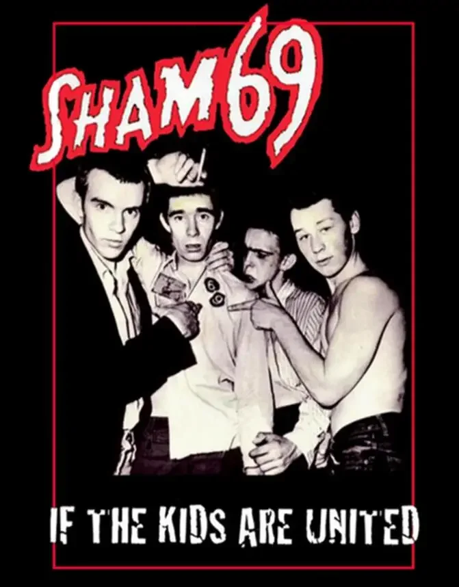 Мужская футболка Street Punk SHAM 69 если дети — Великобритания на заказ