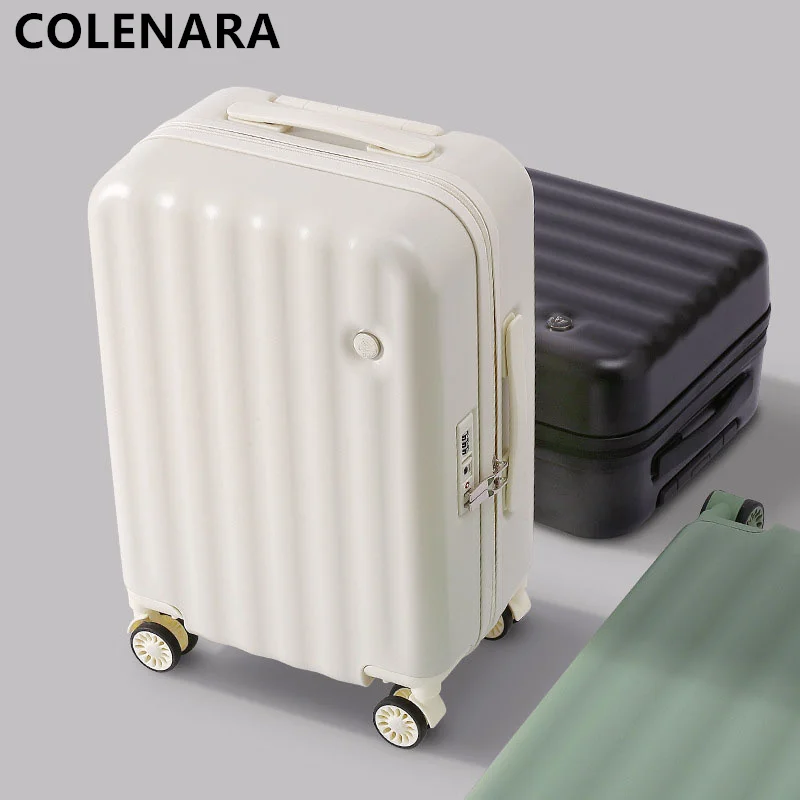 COLENARA The New Luggage Girl Cute Korean Version of The Trolley Case Male Password Box Portable Boarding Box Rolling Suitcase