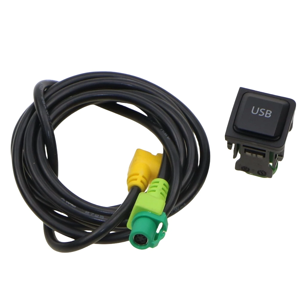Автомобильный USB-переключатель RCD300 RCD510, 1 комплект, жгут проводов, интерфейс, новинка 5KD 035 726 A 5KD035726A для VW Jetta MK5 Scirocco Golf MK6