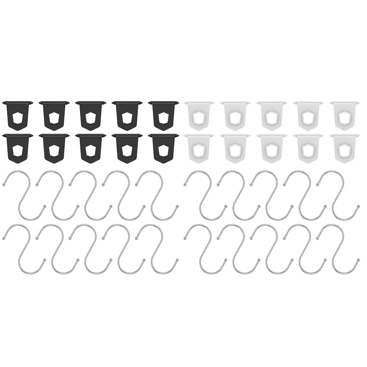 

new 10Pcs RV Awning S Hooks Heavy Duty RV Awning Hangers Portable Durable Awning S Shape Hanger Key Coat Hat Handbag Hooks for