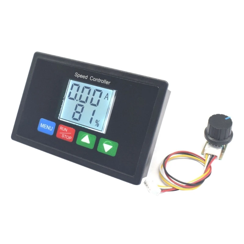 

Digital Display 0~100% Adjustable 20A PWM for Dc Motor Speed Regulator Controller 12V 24V 36V 48V Timing Reversible P15F