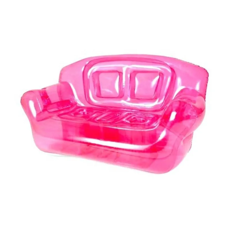 

Transparent Inflatable Double Size Two Seat Sofa Corner Armchair Air Sofa