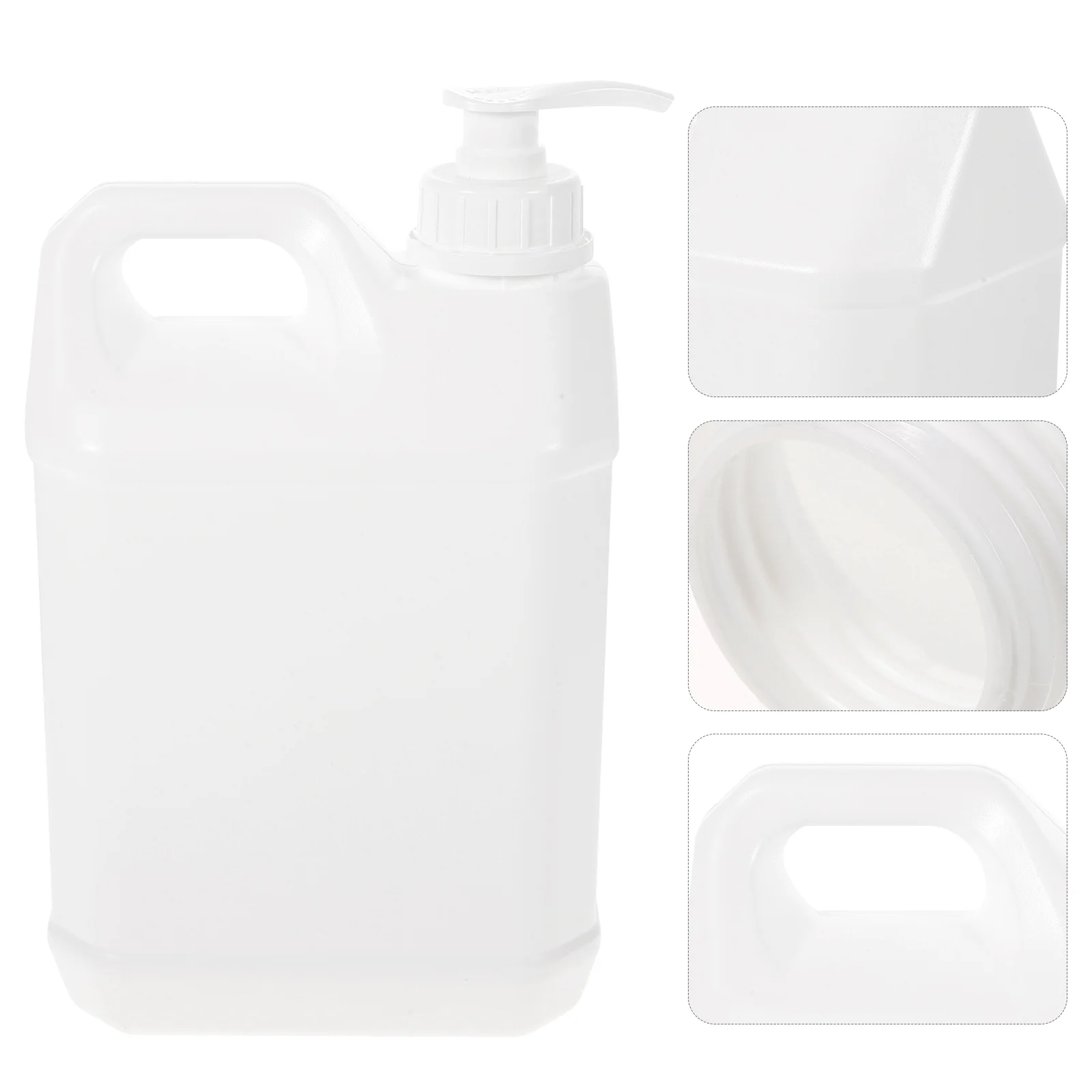 

2 5L Body Wash Bottle Pump Chemical Container White Cosmetics Holders Soap Dispenser