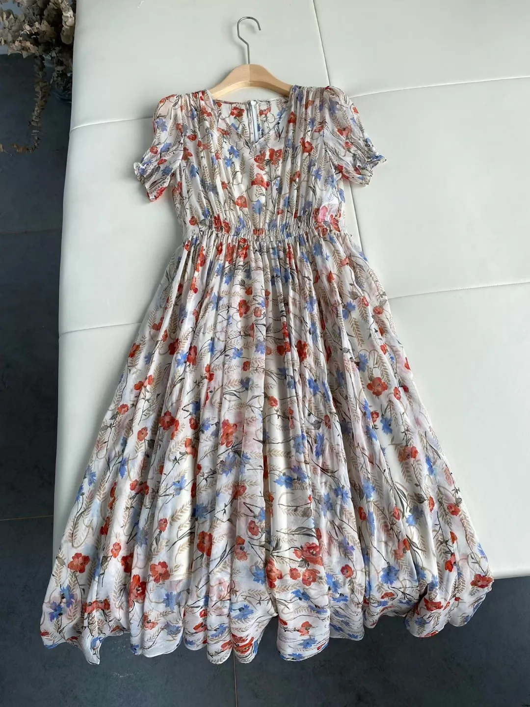 

Female Clothing Woman Clothes Women's Dress Evening Party Elegant Dresses Prom Dresses Summer 2022 Printing Gilded Silk Dress