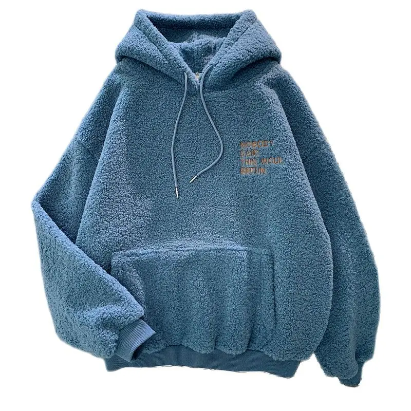 2021 Thick Warm Fleece Hoodies Women 
