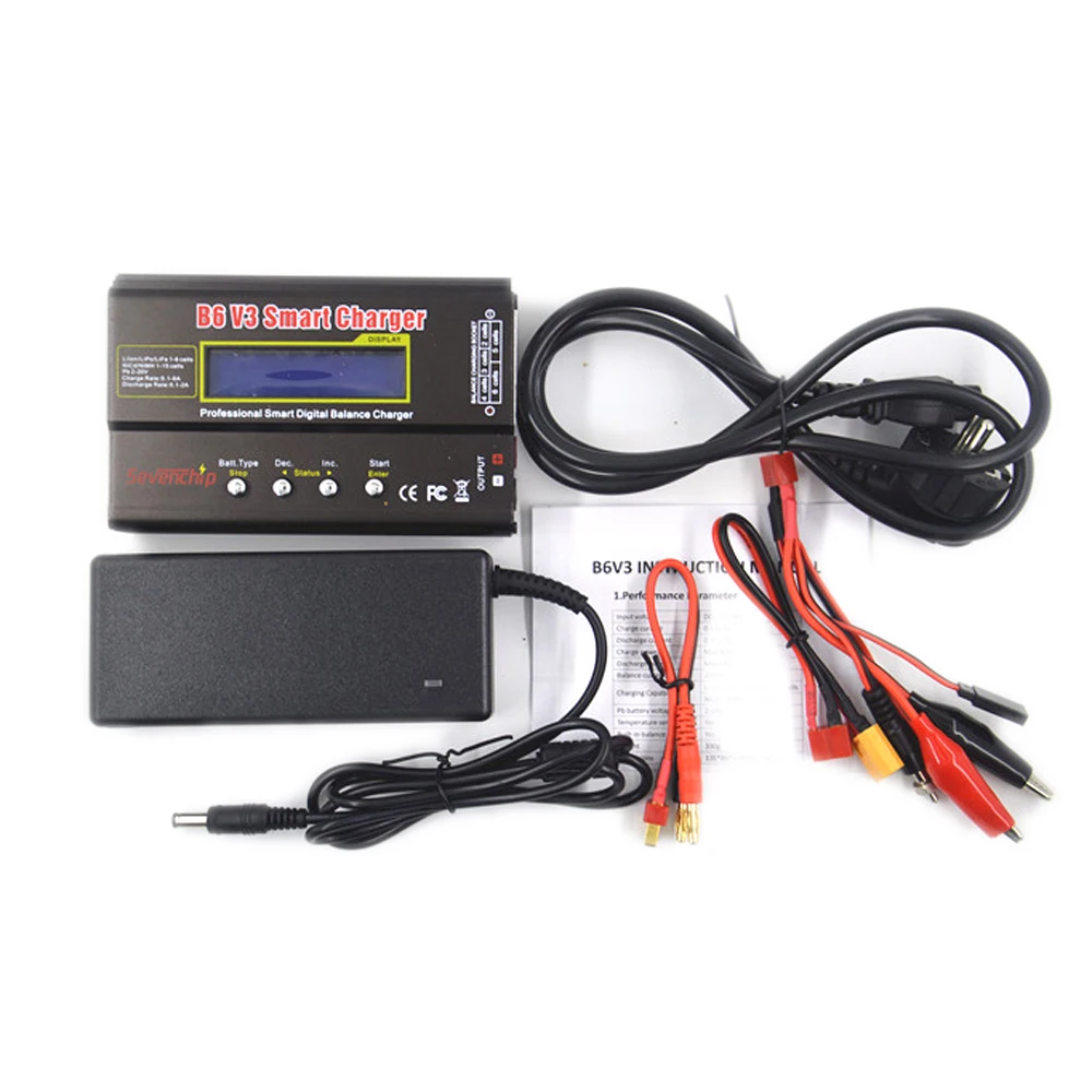 Зарядное устройство для аккумуляторов B6 V3 80 Вт 6 А Lipo NiMh Li-Ion Ni-Cd цифровое