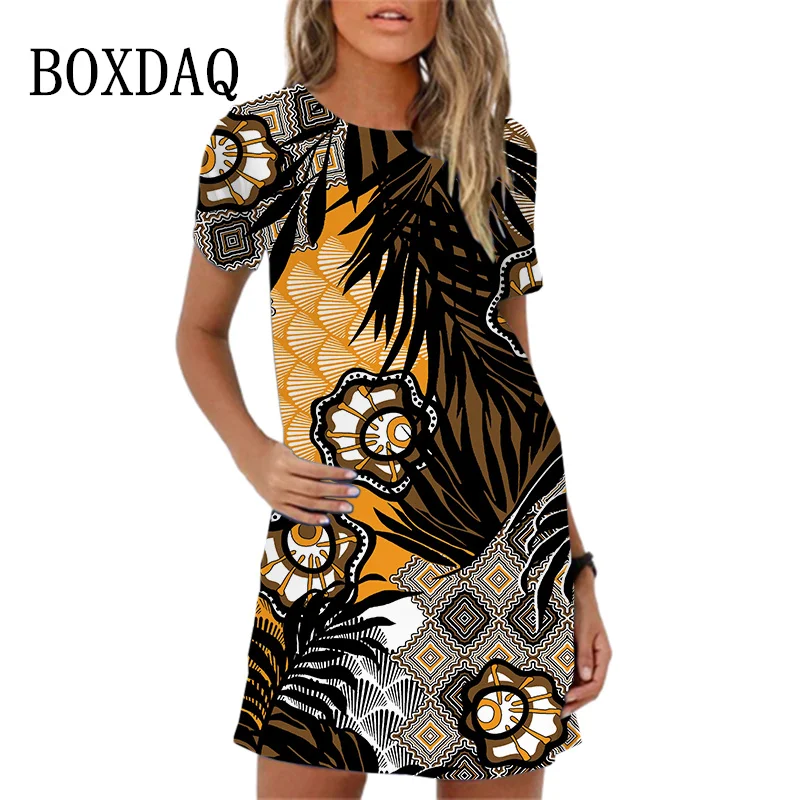 Винтажное женское платье уличная одежда повседневное свободное мини-платье с