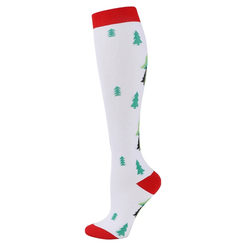 3pcs Printing Elasticity Keep Warm Christmas Stocking Sweat Absorption Breathable Unisex Compression Socks Sports Pressure Socks