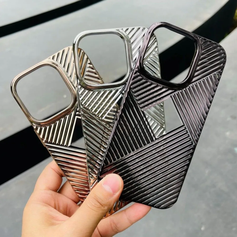 Ультратонкий саржевый чехол для телефона HOCE iPhone 16 Pro Max 15 противоударная жесткая