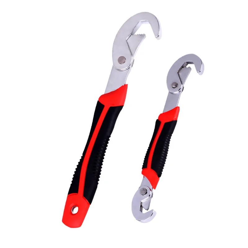 Multi Functional Adjustable Wrench Open End Pipe Wrench Tool Set Large Opening Dual-purpose Bathroom Saw Tooth Universal Wrench