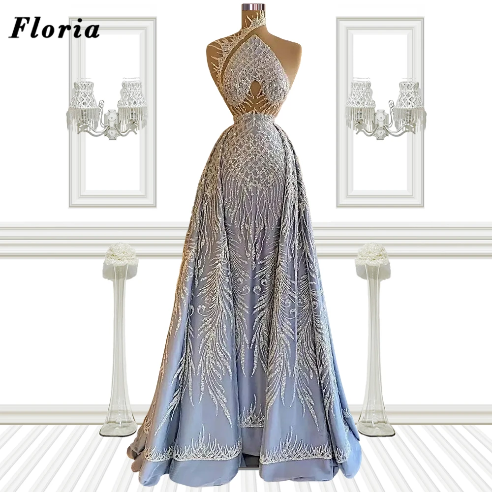 

Женское вечернее платье с блестками Floria, длинное блестящее платье-Русалка с бисером, для торжественных мероприятий и выпускного вечера
