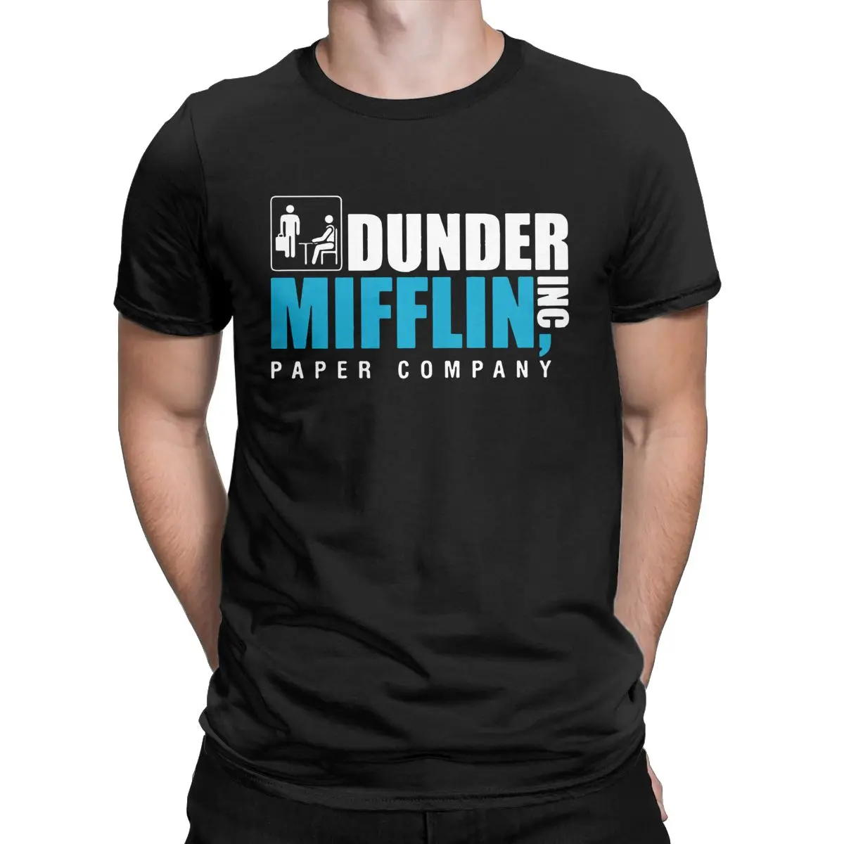 

Dunder Mifflin Paper Company t shirt for men 100% Cotton Humorous T-Shirt O Neck Tees Short Sleeve Clothes Summer