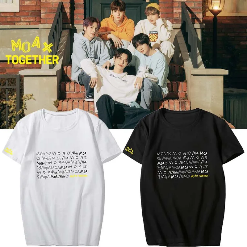 

Новая корейская мода Kpop футболка фанат K-pop одежда для мужчин/женщин с коротким рукавом летние топы футболки Harajuku уличная одежда