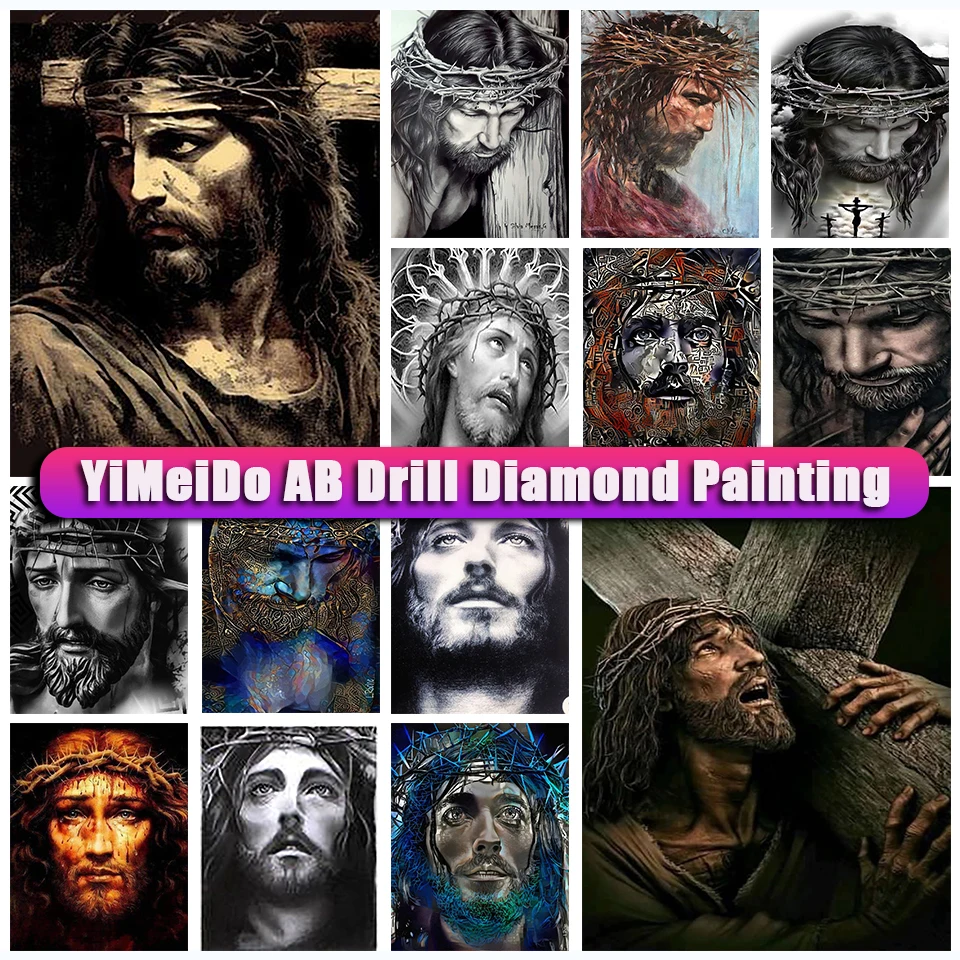 

YiMeido Zipper Bag 5d Diy AB Diamond Painting Icon Cross Stitch Embroidery Full Diamond Mosaic Religion Picture of Rhinestones