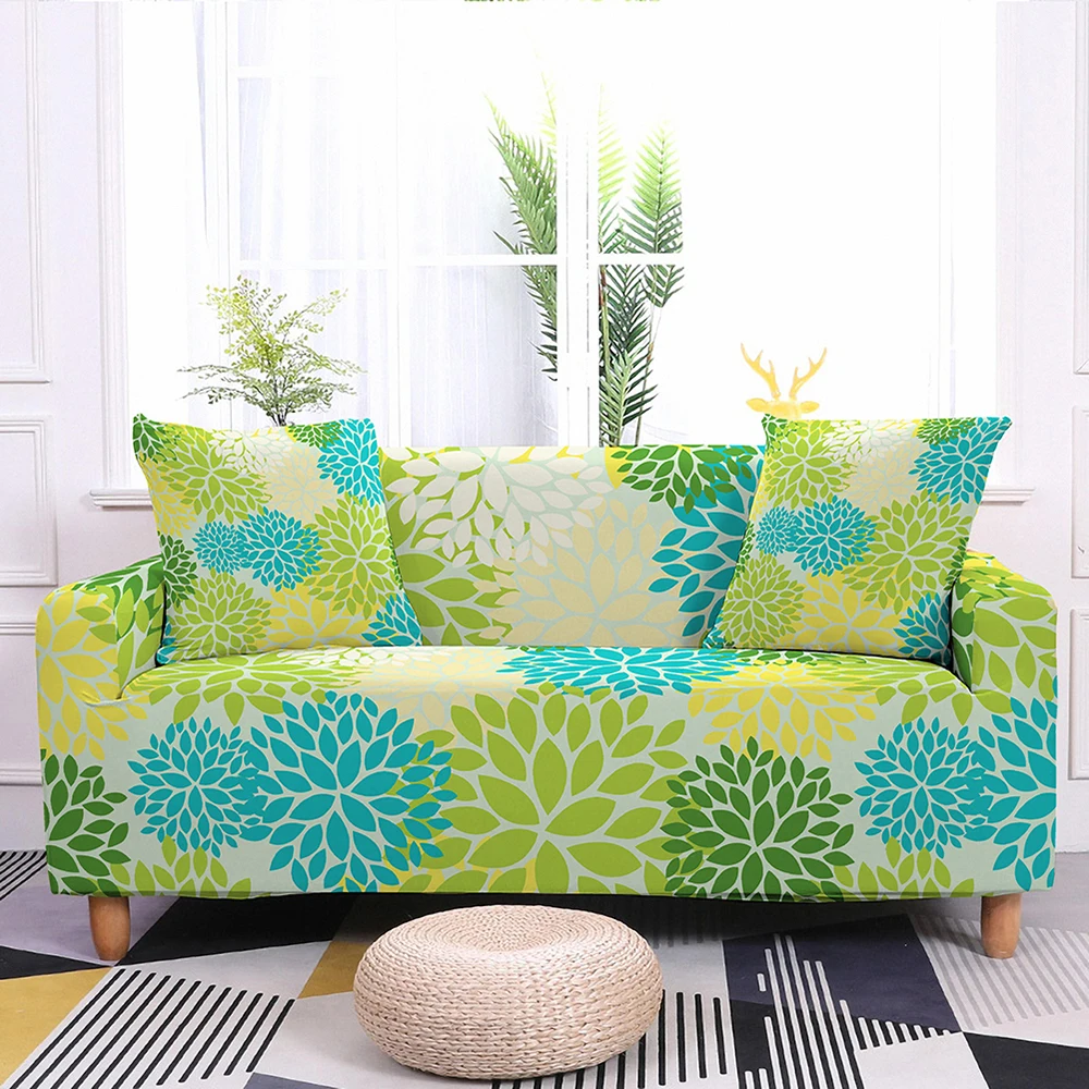 

3D Printed Slipcover For Living Room Stretch Sofa Slipcover Sectional Sofa Elastic Slipcover Armchair Seat Cover Home Decor