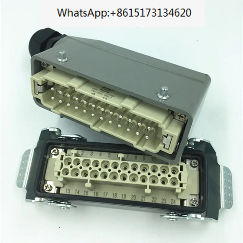 Прямоугольная розетка для тяжелых условий эксплуатации 24-жильный разъем Hot Runner