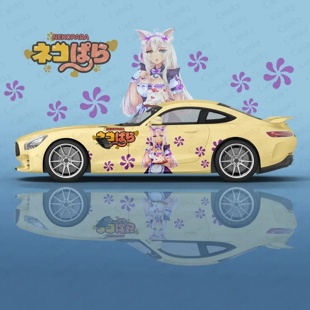 Виниловые наклейки на кузов автомобиля в стиле аниме Coconut (Neko Para) автоаксессуары