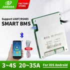 JBD 4S 12V LiFePo4 Smart BMS литий-ионная батарея 3S 20A 30A 35A балансировочная плата с Bluetooth для солнечной энергии