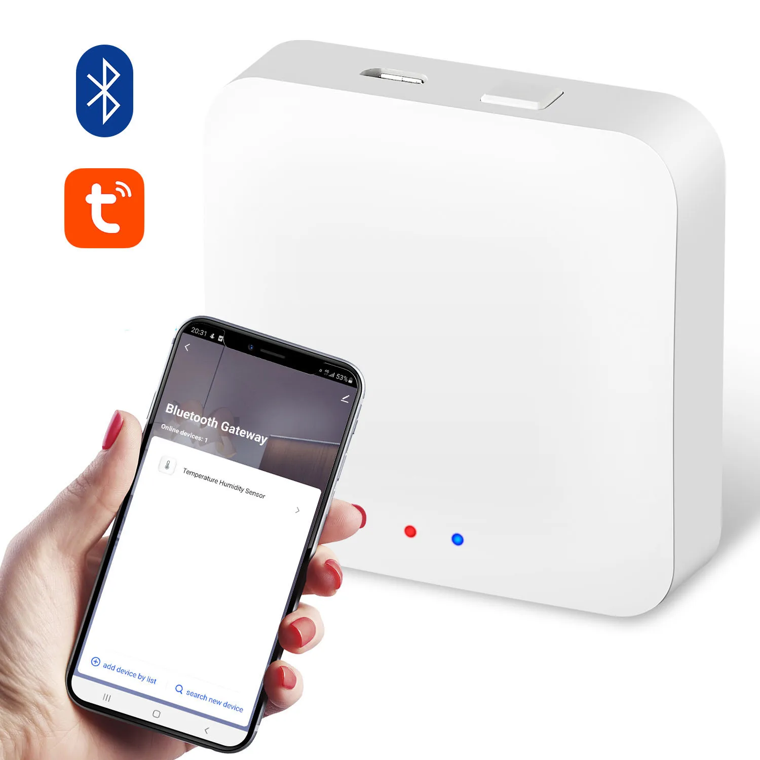 

Smart Home Zigbee Gateway Hub Tuya Zigbee Bridge Smart Life APP Wireless Remote Controller Works with Alexa Google Home