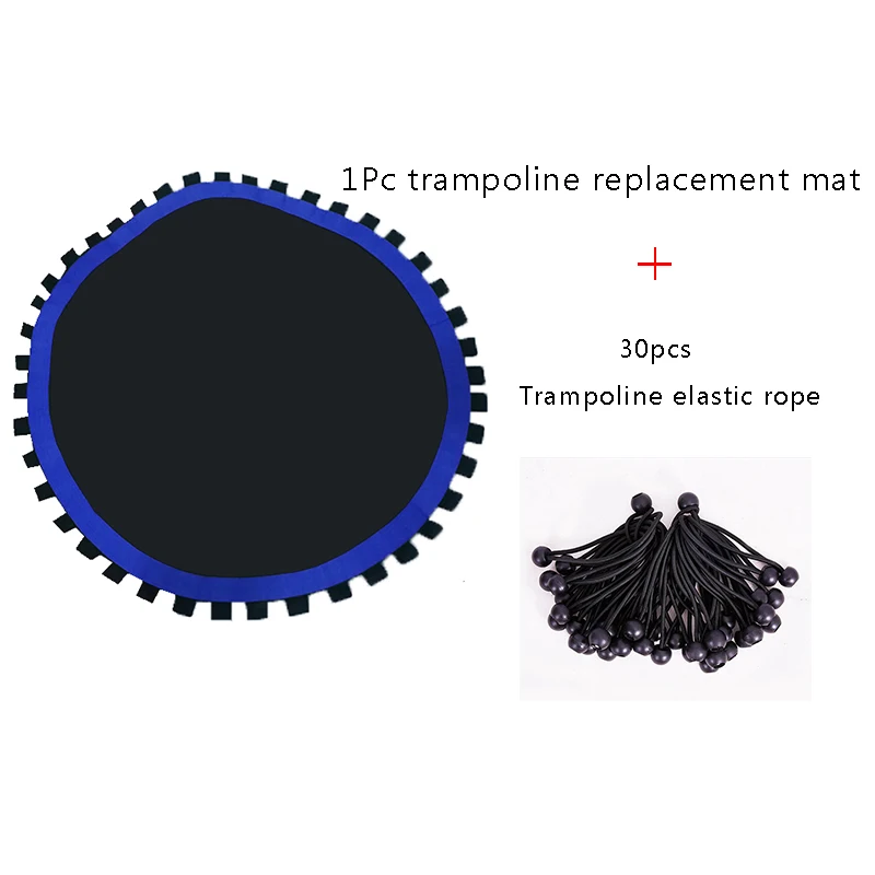 Trampoline Replacement Mat Round Jumping Cloth Waterproof Trampoline Mat with Safety bungree rope Fits 40in Trampoline Durable