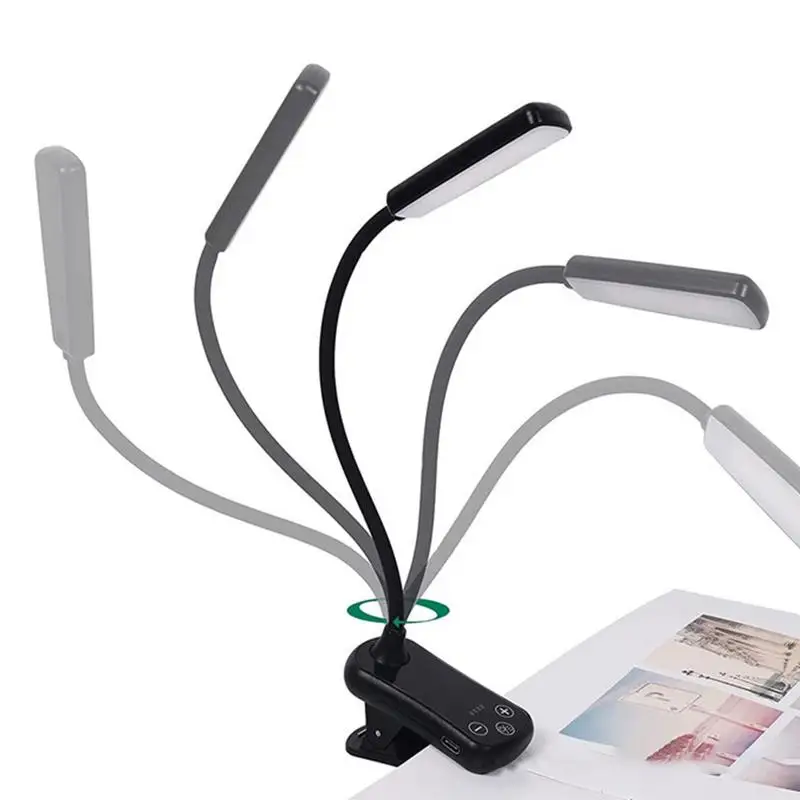 

Reading Lights For Books LED Book Lights With Lamp Rechargeable And Portable LED Book Light With 3 Eye-Protecting Modes Lamp For