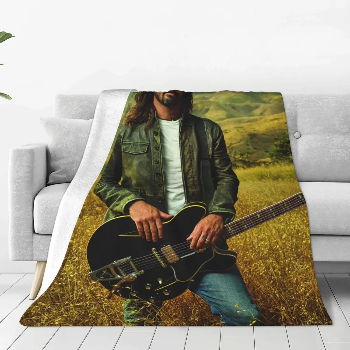 

Многофункциональное мягкое флисовое покрывало в стиле рок, с изображением группы певицы