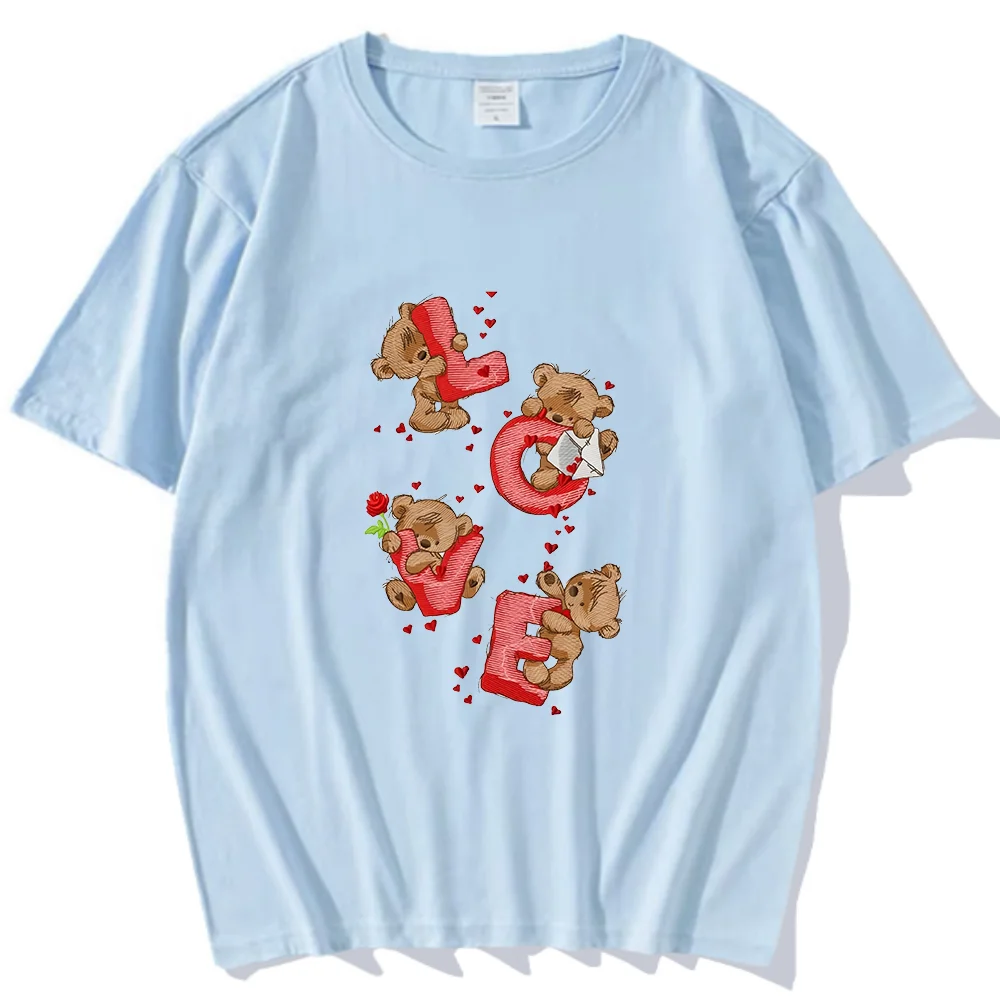 Футболка Love Bear Sweetheart Comics с рисунком y2k минималистичная мужская и женская