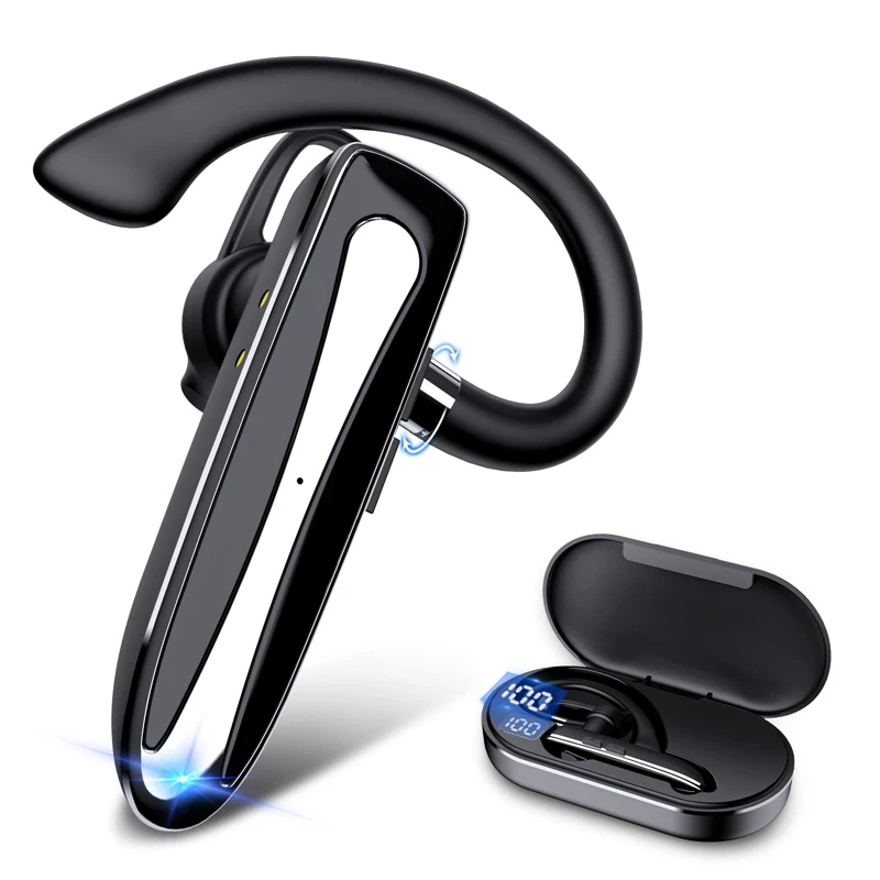 

Bluetooth-гарнитура HTHL, беспроводные наушники для сотовых телефонов с зарядным чехлом, свободные руки, для вождения в офисе