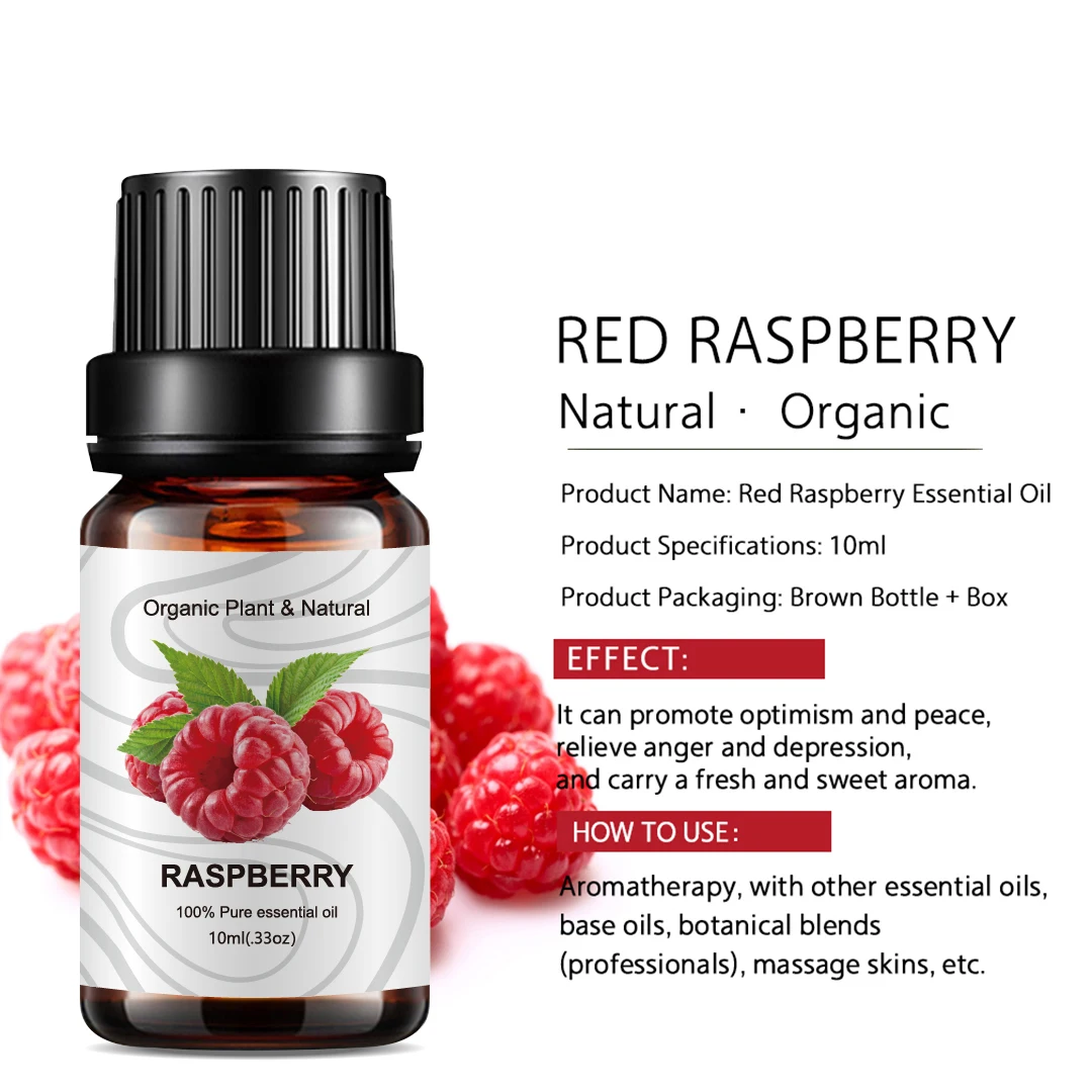 

10ml Organic Fruit Aroma Fragrance Oil Raspberry for Humidifier Candle Soap Making Coconut Strawberry Essence Oil