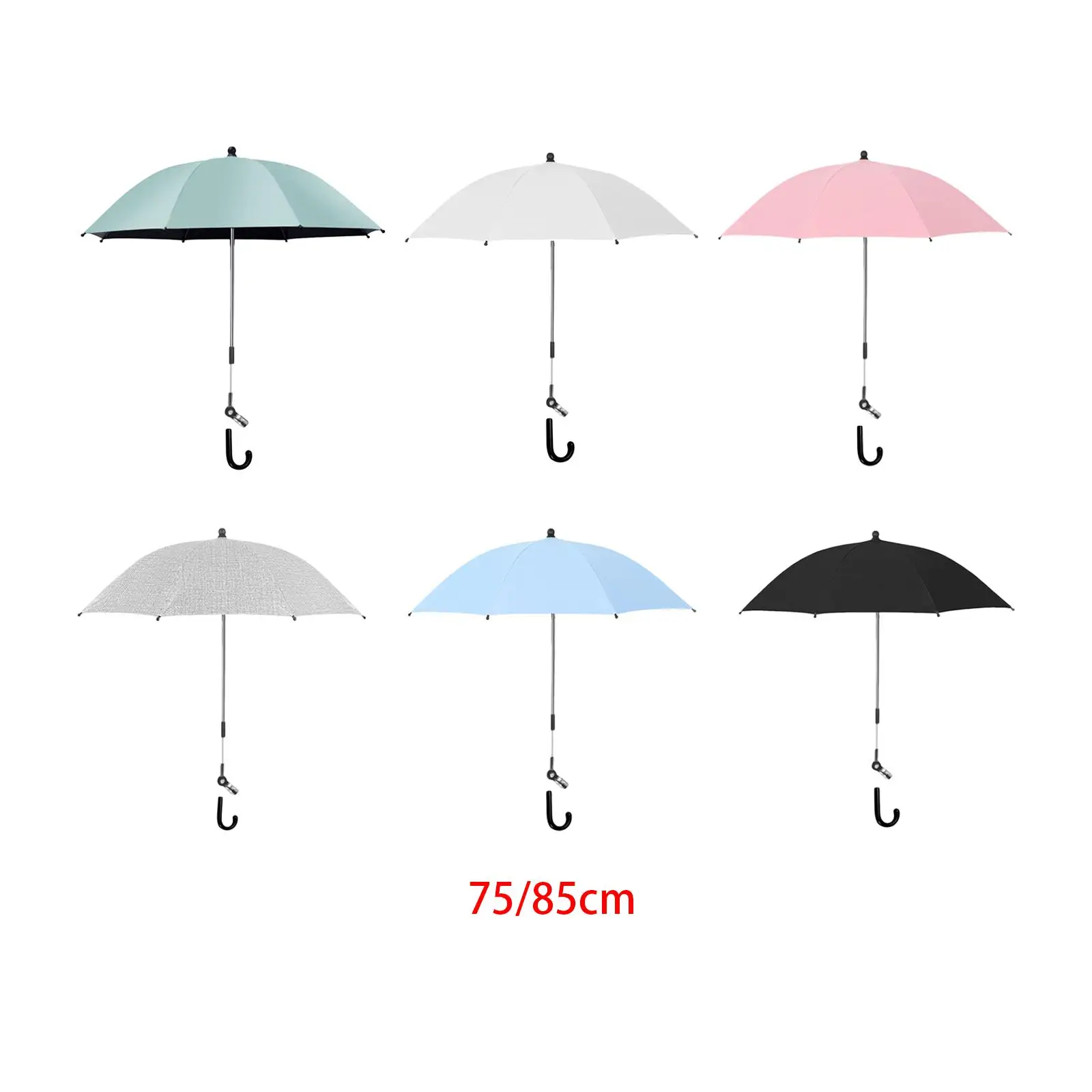 

Baby Stroller Sun Protection Parasol Adjustable Clamp Umbrella for Pram
