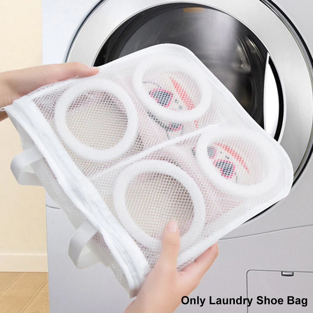 

Mesh Organizer Durable Reusable Dry Clothes Storage Dustproof For Washing Laundry Shoe Bag Travel With Zipper High Protection