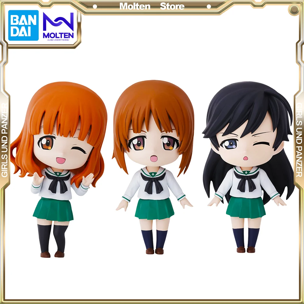 

Bandai Original Petiture-rise Girls und Panzer Miho, Saori, Hana Set Anime Action Figure Plastic Model Kit Assembly/Assembling