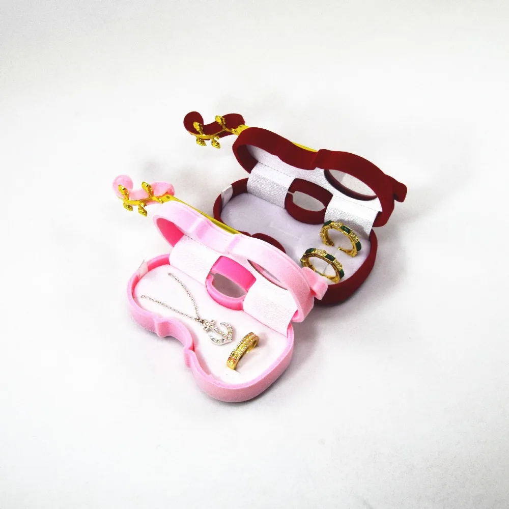 Velvet Jewelry Box Case Wedding Ring Box