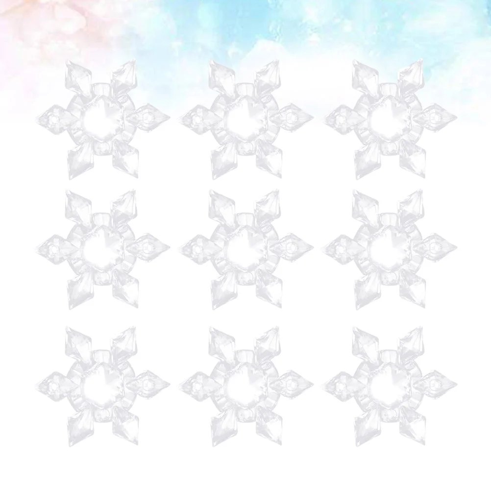 

Hanging Snowflake Ornaments Decorations Holiday Decor Xmas Tree Wonderland Pendant Hanging Transparent Snowflakes