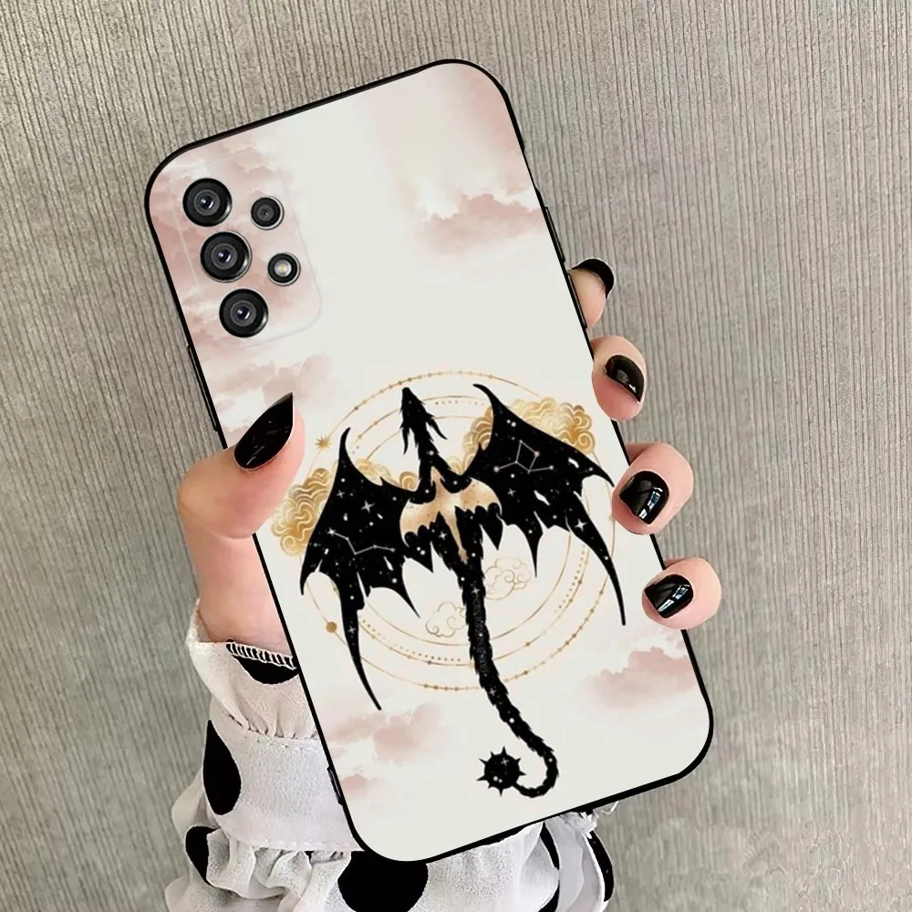 Чехол для телефона Dragon F-Fourth W-Wing Samsung Galaxy A20 A21s A22 A31 A32 A52 A53 A72 73 A80 A91 Мягкий черный