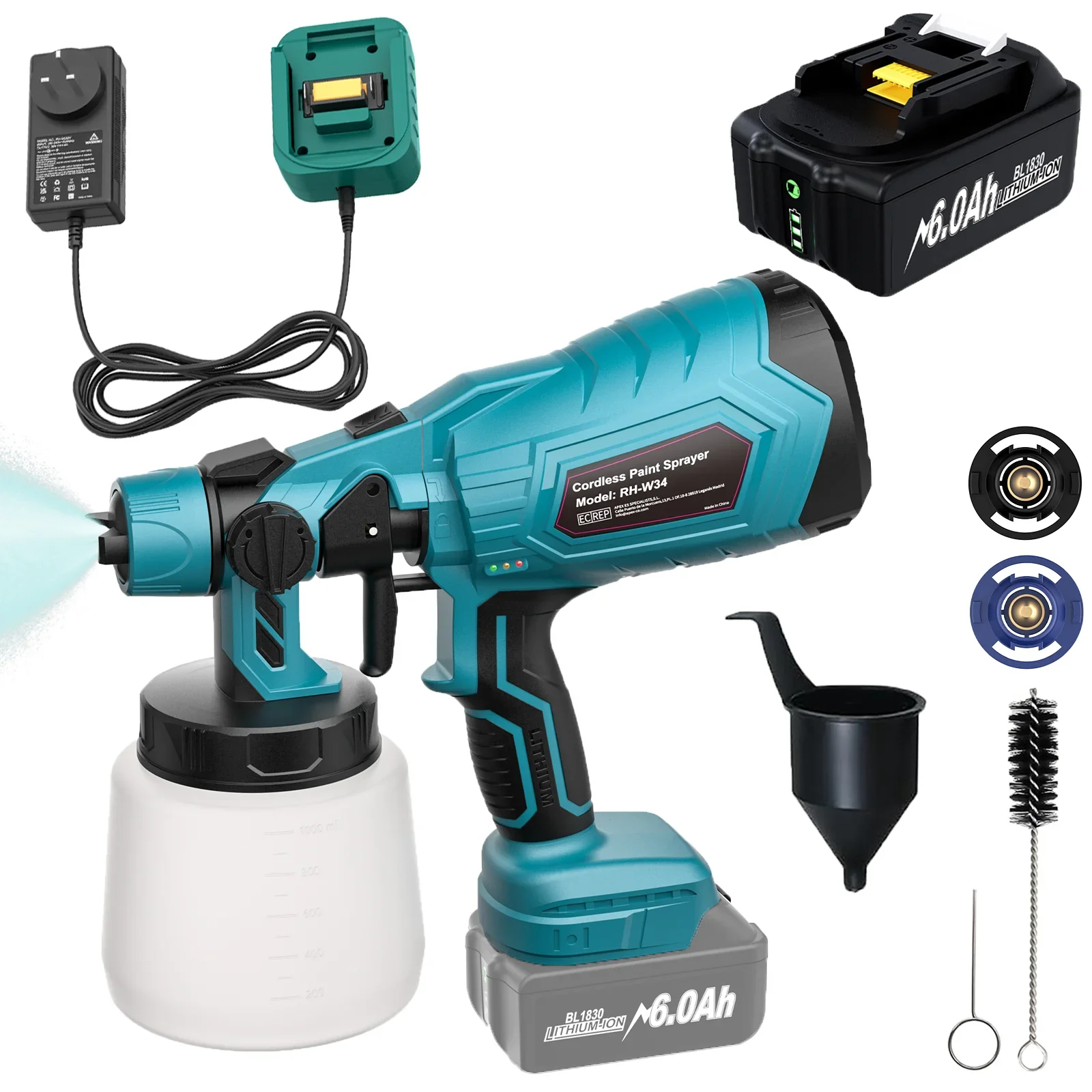 

Беспроводной распылитель краски GAMROMBO для Makita 18В