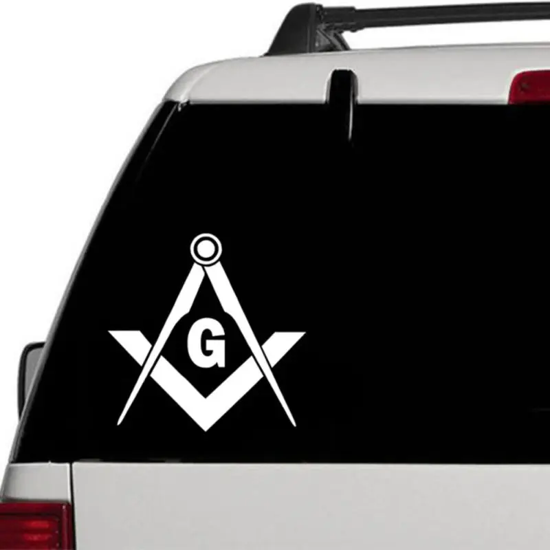 

Black/White Decal Compass Square Decor Car Truck Emblem Sticker Fine High Quality And Durable Brand New Auto Parts