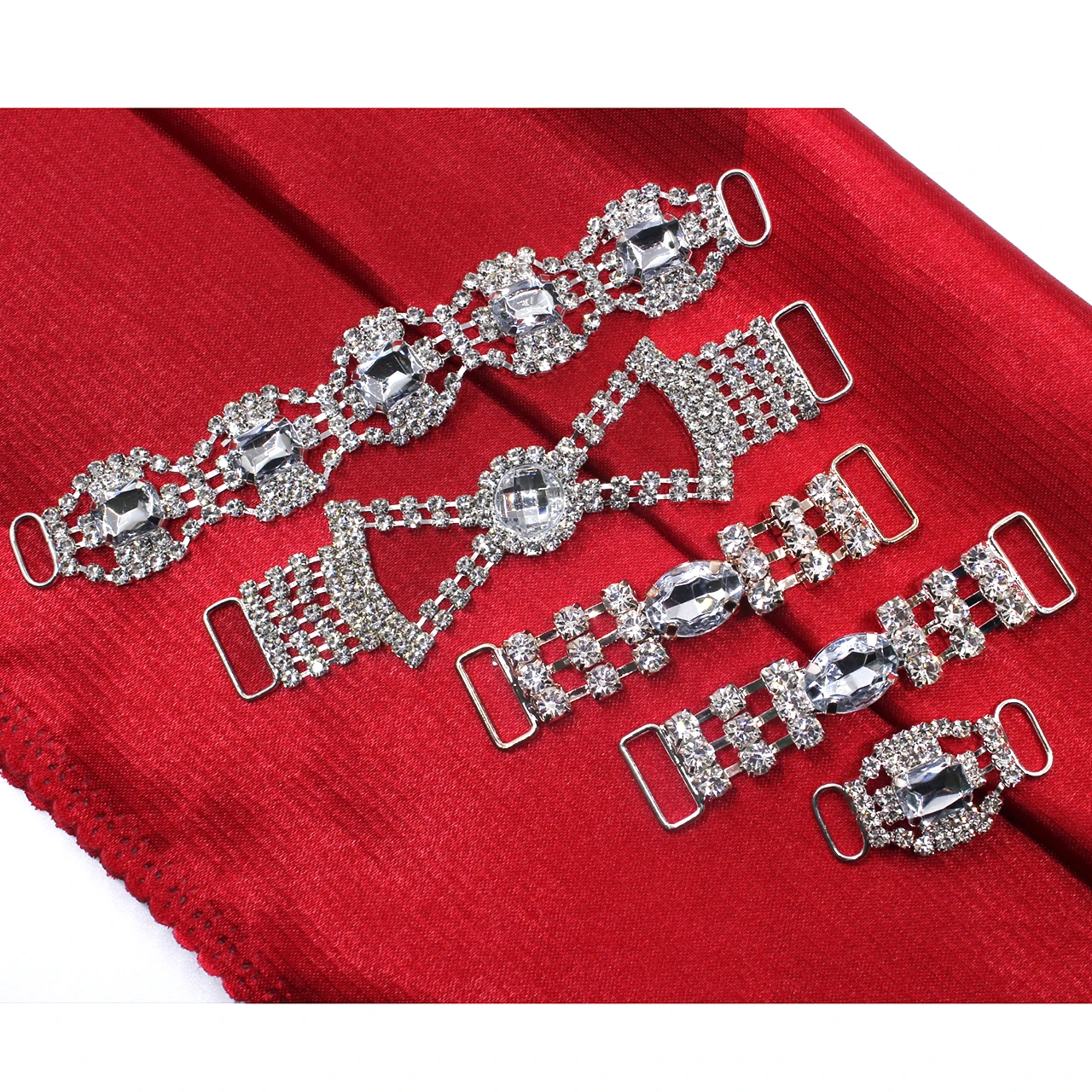 2 шт./лот прозрачная пришивная Цепочка с кристаллами из горного хрусталя Серебристая/Золотистая основа плотный коготь акриловая отделка из горного хрусталя аксессуары «сделай сам»