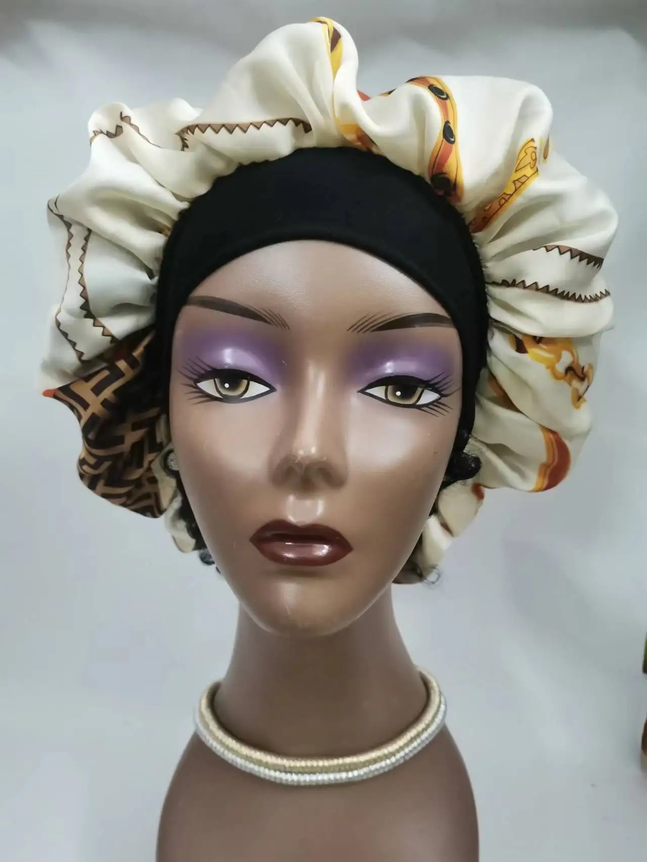 Женская Регулируемая Кепка для сна дизайнерские Чепчики и прочные сумки