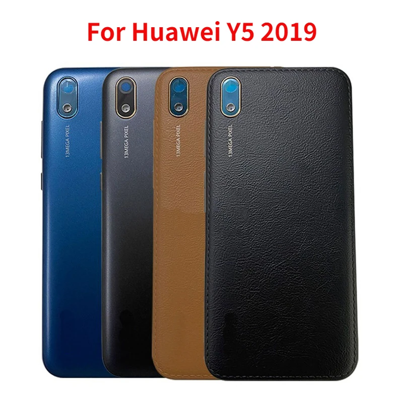 Новый чехол для задней крышки для Huawei Y5 2019 телефон LX2 LX3 задняя крышка батарейного отсека с объективом камеры Новый чехол для задней крышки для Huawei Y5 2019 телефон LX2 LX3 задняя крышка батарейного отсека с объективом камеры
