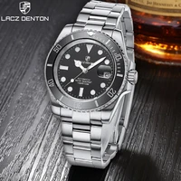 lacz denton mens watches diver water luxury sapphire men automatic mechanical watches ceramic bezel 10bar wristwatches homage