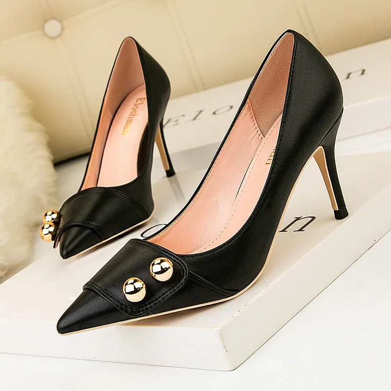 

New Womens Shoes High Heels Luxury Korean Fashion Casual Party Night Pumps Ladies Shoes Soild Colod Elegant Shoes