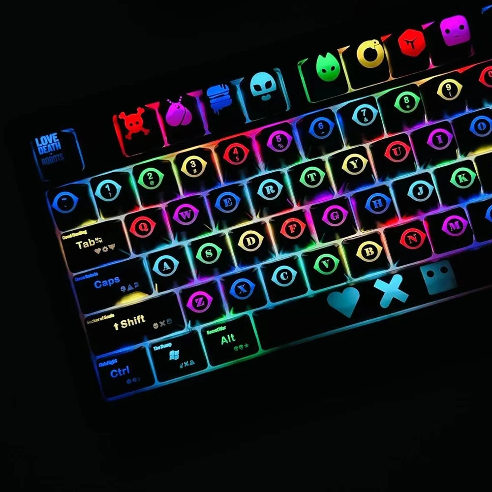 

Колпачки для клавиш с лазером ABS для MX Switch 61/87/108, 104/108 клавиши