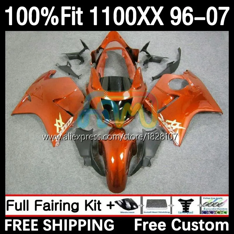 

Blackbird For HONDA CBR 1100XX CBR1100 XX 43No.41 CBR1100XX 96 97 98 99 00 01 2002 2003 2004 2005 2006 2007 Fairing gloss orange